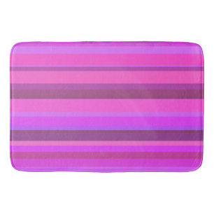 Alfombrilla De Baño Bandas horizontales rosadas