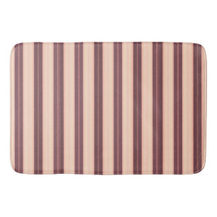 Alfombrilla De Baño Bandas marrones rosadas