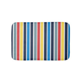 Alfombrilla De Baño Bandas verticales multicolores luminosas.