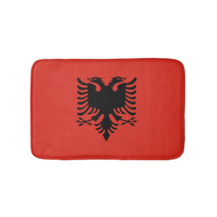 Alfombrilla De Baño Bandera albanesa
