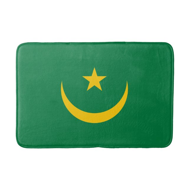 Alfombrilla De Baño Bandera antigua de Mauritania (Anverso)