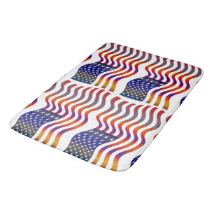 Alfombrilla De Baño bandera bandera patriótica estrellas rayas liberta