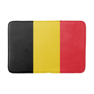 Alfombrilla De Baño Bandera belga patriótica