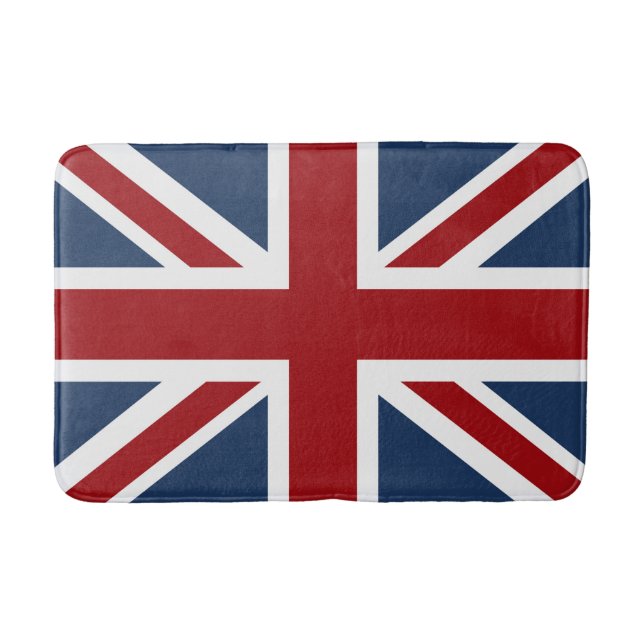 Alfombrilla De Baño Bandera clásica de Union Jack (Anverso)