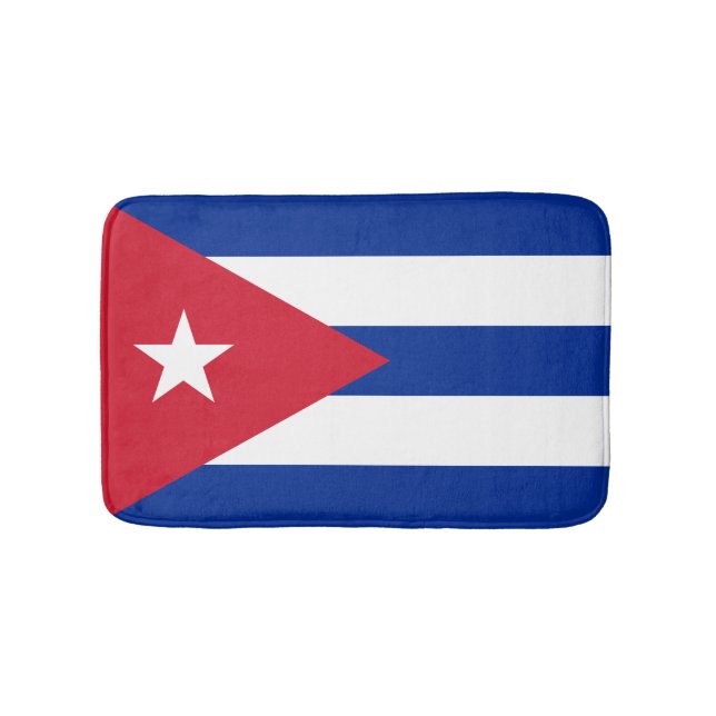 Alfombrilla De Baño Bandera cubana (Anverso)