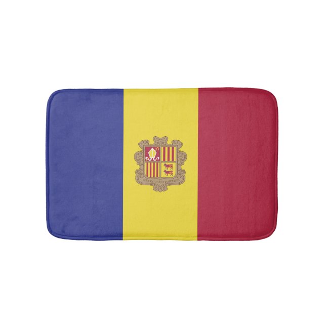 Alfombrilla De Baño Bandera de Andorra (Anverso)