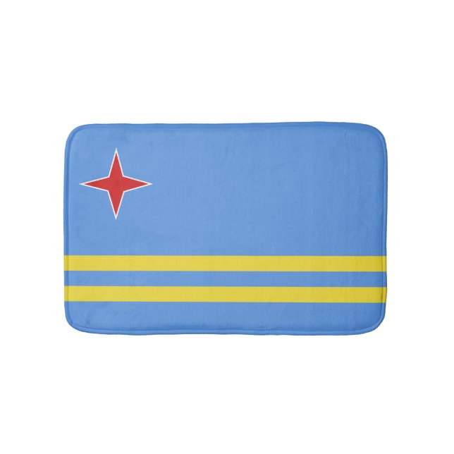 Alfombrilla De Baño Bandera de Aruba (Anverso)