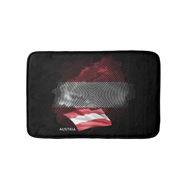 Alfombrilla De Baño bandera de Austria (Anverso)