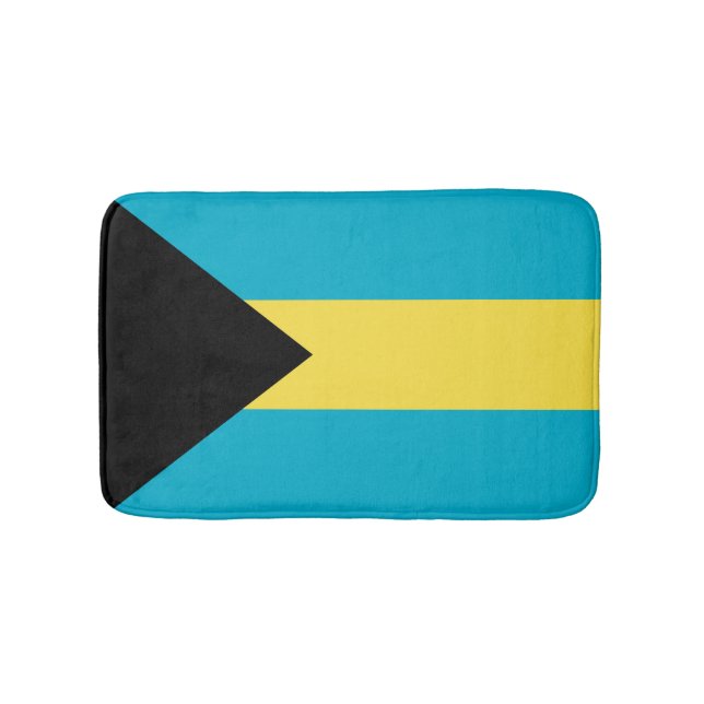 Alfombrilla De Baño Bandera de Bahamas (Anverso)