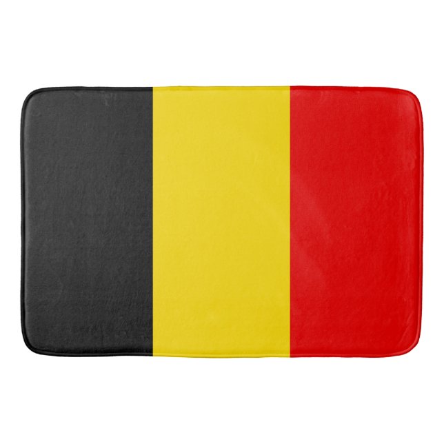 Alfombrilla De Baño Bandera de Bélgica (Anverso)