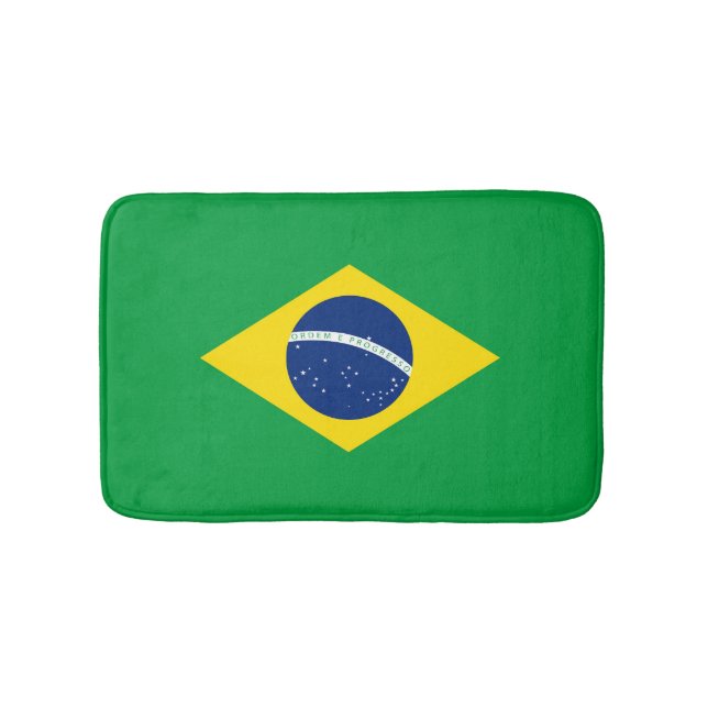 Alfombrilla De Baño Bandera de Brasil (Anverso)