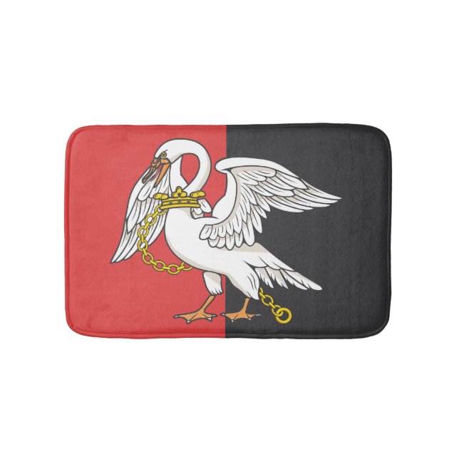 Alfombrilla De Baño Bandera de Buckinghamshire (condado del Reino Unid (Anverso)