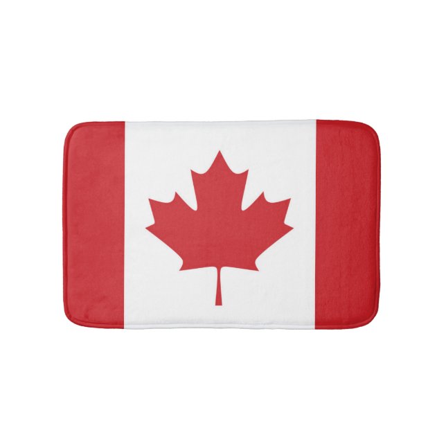 Alfombrilla De Baño Bandera de Canadá (Anverso)