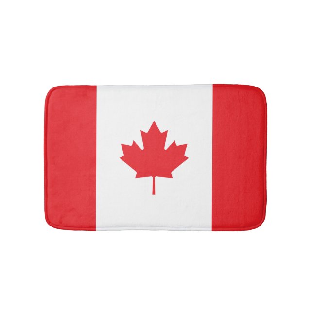 Alfombrilla De Baño Bandera de Canadá (Anverso)