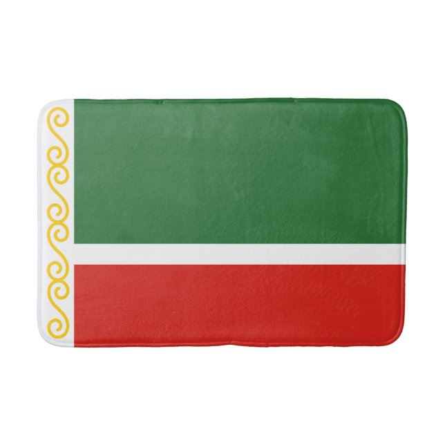 Alfombrilla De Baño Bandera de Chechenia (Anverso)