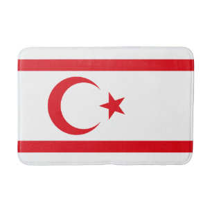 Alfombrilla De Baño Bandera de Chipre del Norte
