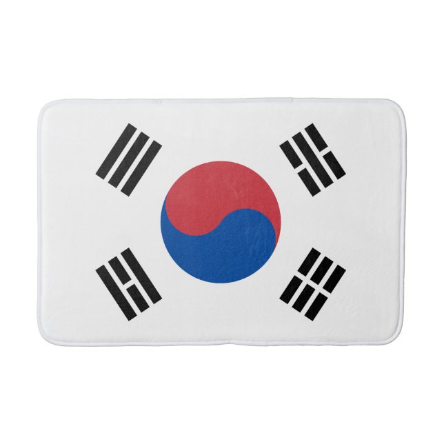 Alfombrilla De Baño Bandera de Corea del Sur (Anverso)