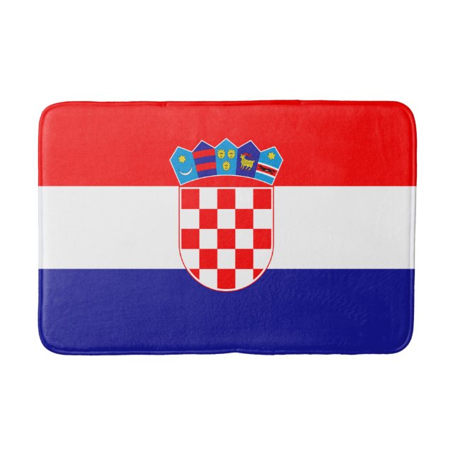 Alfombrilla De Baño Bandera de Croacia (Anverso)