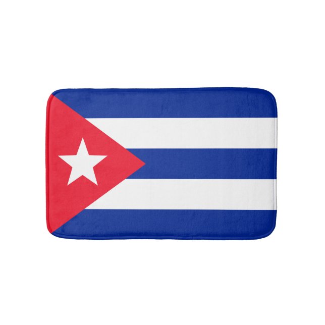 Alfombrilla De Baño Bandera de Cuba (Anverso)