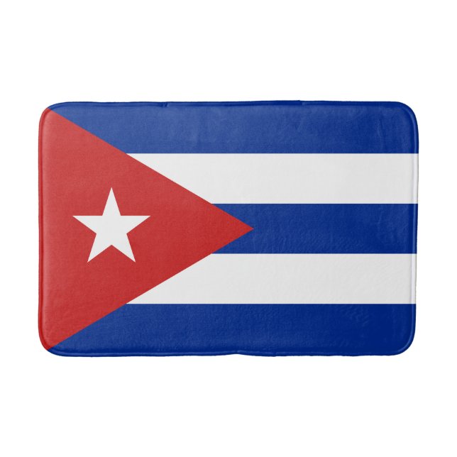 Alfombrilla De Baño Bandera de Cuba (Anverso)