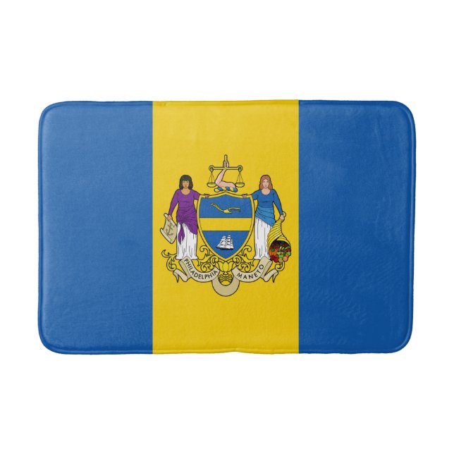 Alfombrilla De Baño Bandera de Filadelfia, Pennsylvania Bath Mat (Anverso)