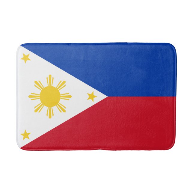 Alfombrilla De Baño Bandera de Filipinas (Anverso)