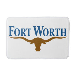 Alfombrilla De Baño Bandera de Fort Worth (Texas)