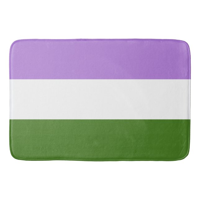 Alfombrilla De Baño Bandera de género grande (Anverso)