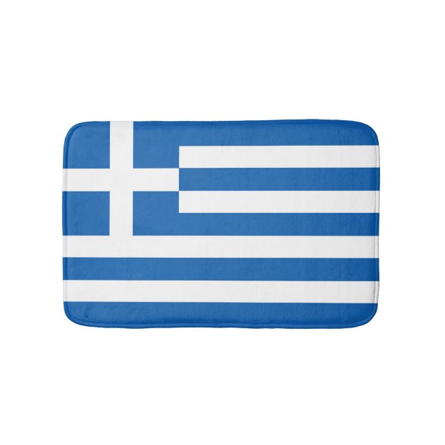 Alfombrilla De Baño Bandera de Grecia (Anverso)