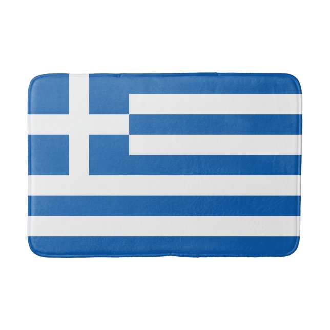 Alfombrilla De Baño Bandera de Grecia (Anverso)