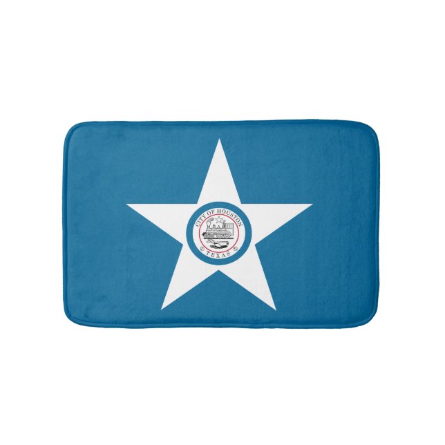 Alfombrilla De Baño Bandera de Houston, Texas Bath Mat (Anverso)