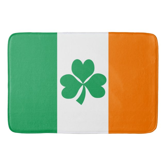 Alfombrilla De Baño Bandera de Irlanda Shamrock (Anverso)