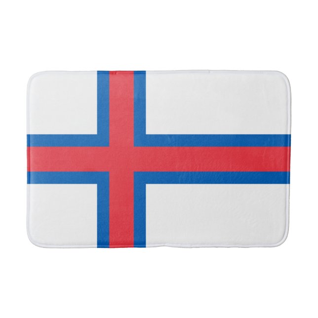 Alfombrilla De Baño Bandera de Islas Feroe (Anverso)