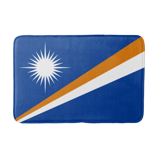 Alfombrilla De Baño Bandera de Islas Marshall (Anverso)