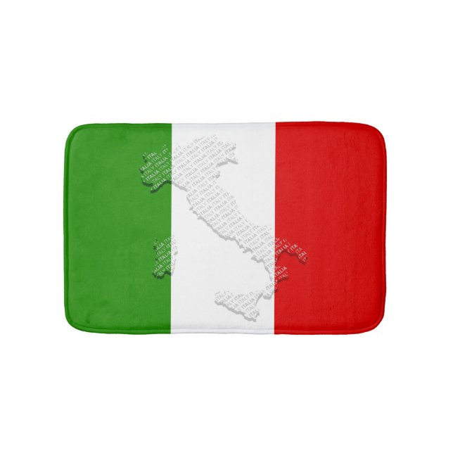 Alfombrilla De Baño Bandera de Italia (Anverso)