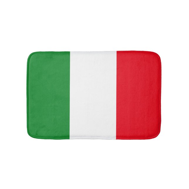 Alfombrilla De Baño Bandera de Italia (Anverso)