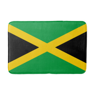Alfombrilla De Baño Bandera de Jamaica patriótica