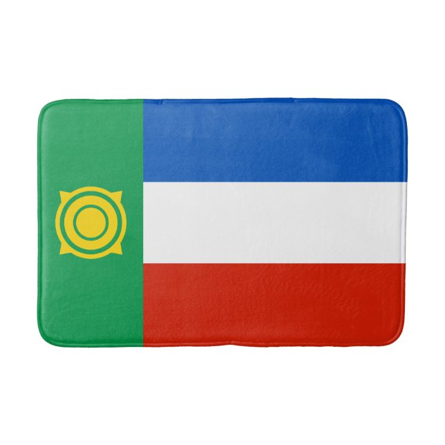 Alfombrilla De Baño Bandera de Khakasia (Anverso)