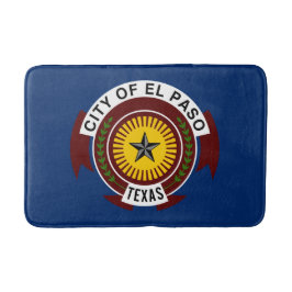 Alfombrilla De Baño Bandera de la ciudad de El Paso (Texas)