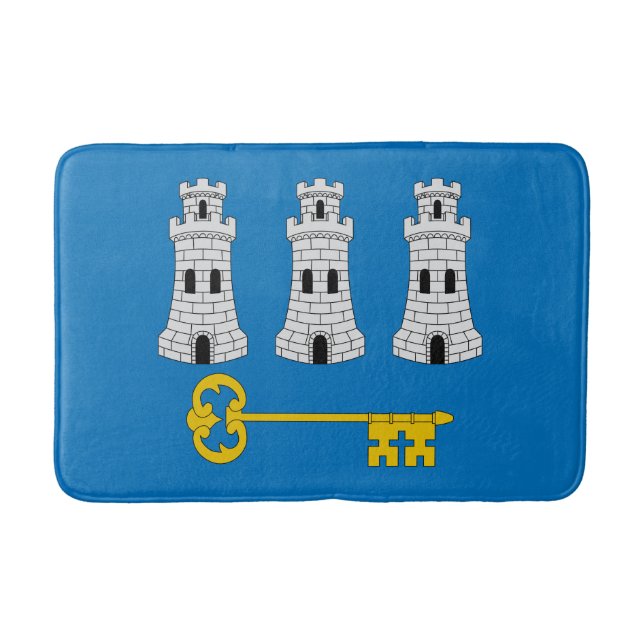 Alfombrilla De Baño Bandera de La Habana, Cuba Bath Mat (Anverso)