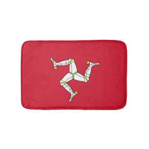 Alfombrilla De Baño Bandera de la Isla de Man