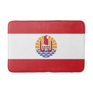 Alfombrilla De Baño Bandera de la Polinesia Francesa