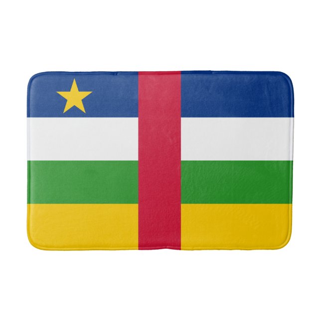 Alfombrilla De Baño Bandera de la República Centroafricana (Anverso)