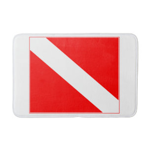 Alfombrilla De Baño Bandera de la zambullida