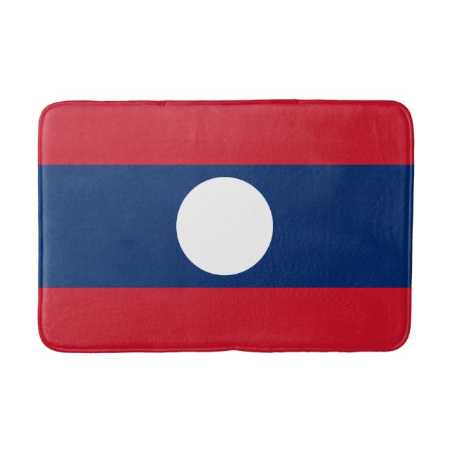 Alfombrilla De Baño Bandera de Laos (Anverso)