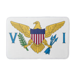 Alfombrilla De Baño Bandera de las Islas Vírgenes de los Estados Unido