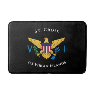 Alfombrilla De Baño Bandera de las Islas Vírgenes de los Estados Unido