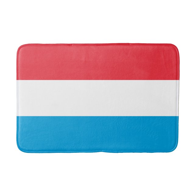 Alfombrilla De Baño Bandera de Luxemburgo (Anverso)