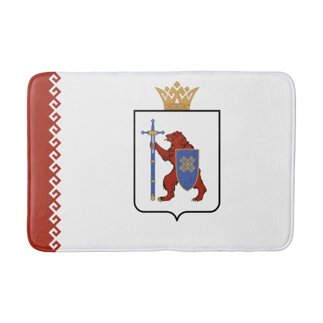 Alfombrilla De Baño Bandera de Mari El (Anverso)