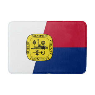 Alfombrilla De Baño Bandera de Memphis, Tennessee Bath Mat